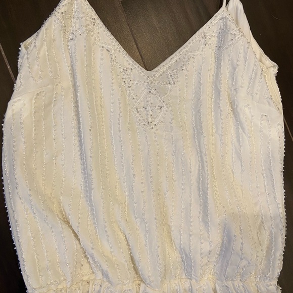 Beaded white romper - Picture 6 of 8